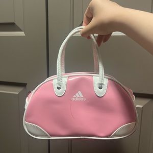 Adidas patent leather handbag, very pink and cute
